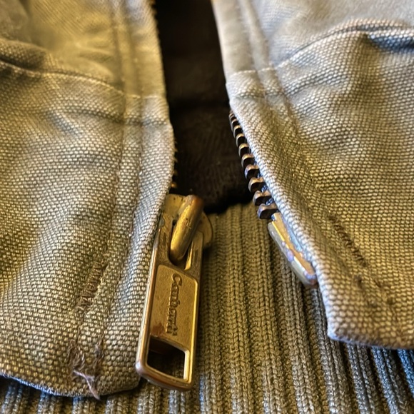 Carhartt Jacket Coat Heavy Cotton Zip Hooded Coat Mens 2XL - Picture 7 of 10